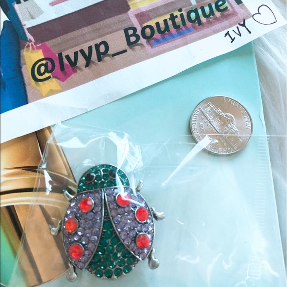 Lady Bug Brooch - Picture 5 of 6